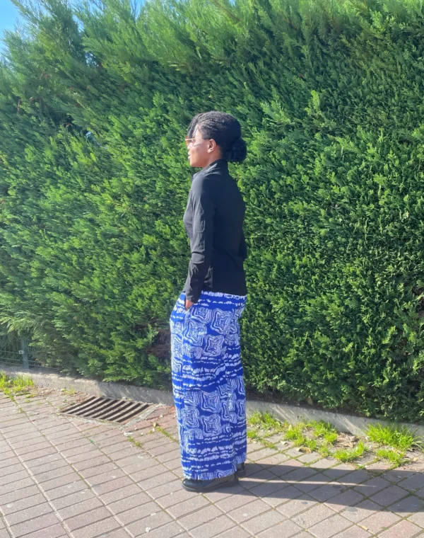 Blue Wide Leg Trousers