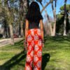 Orange Wide Leg Trousers