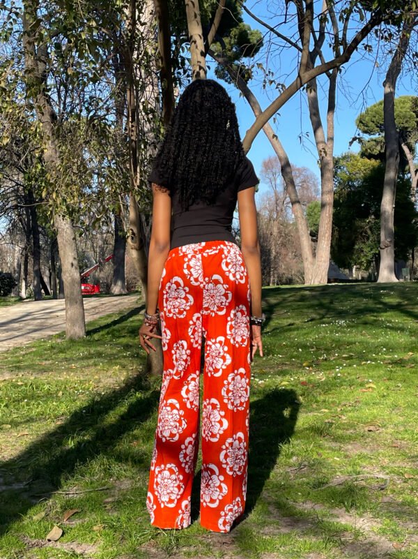 Orange Wide Leg Trousers