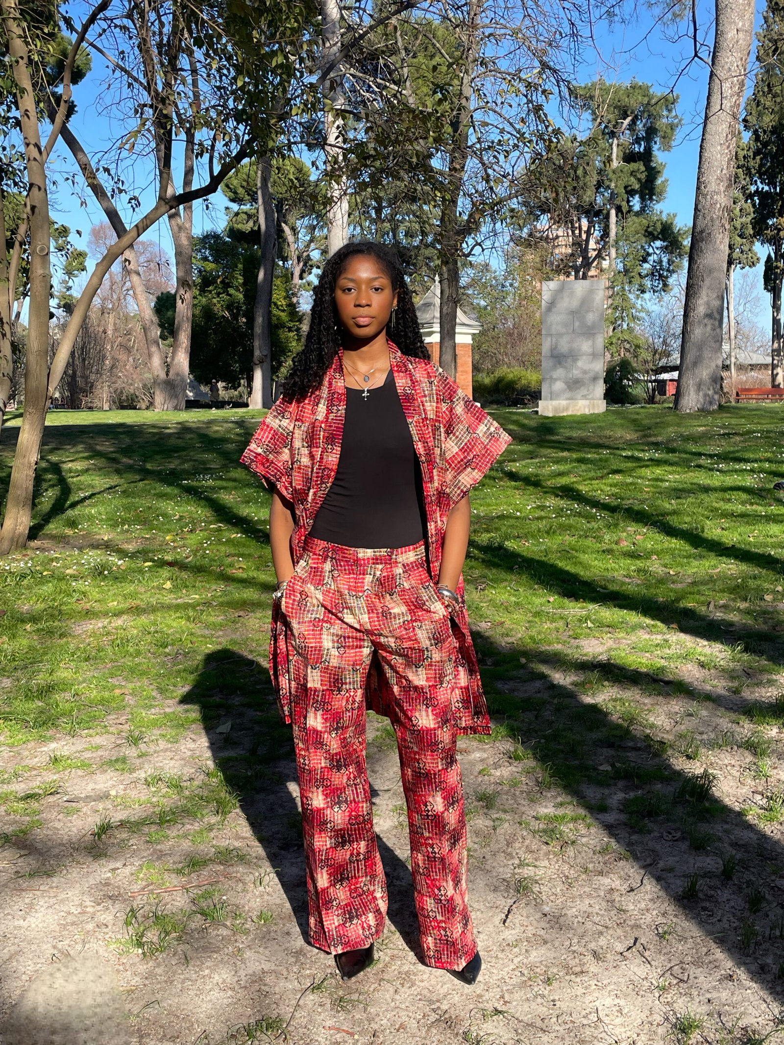 Red Prints Unisex Set