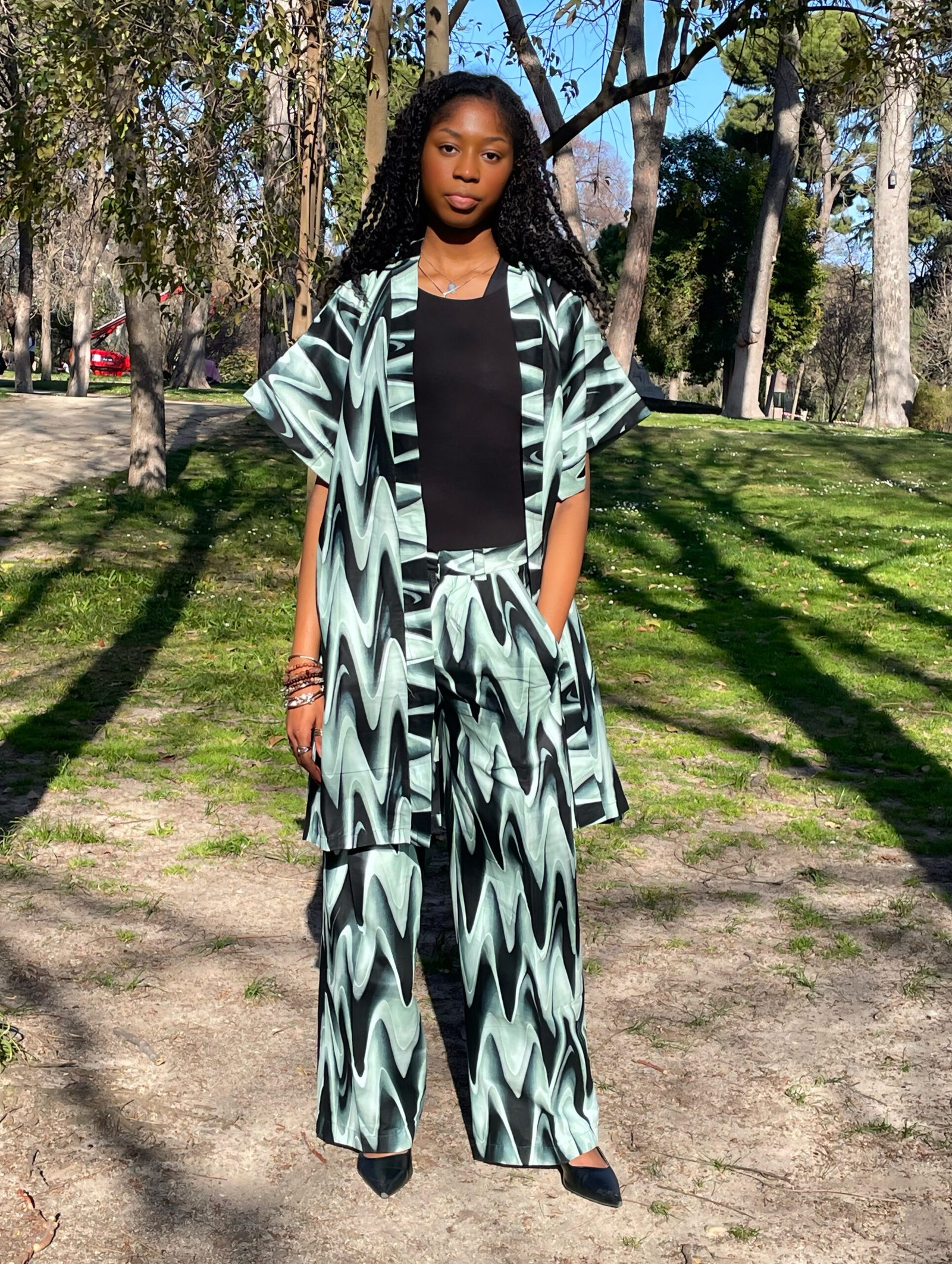 Green Prints Unisex Set